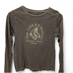 Navy New York Ice Skating league long sleeve